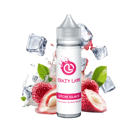 Litchi Glacé Crazy Labs 50ml E-liquide Fruité Frais | LPVAP