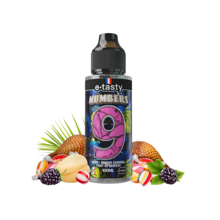 Numbers 9 E.Tasty 100ml E-liquide Mûre Bonbon | LPVAP