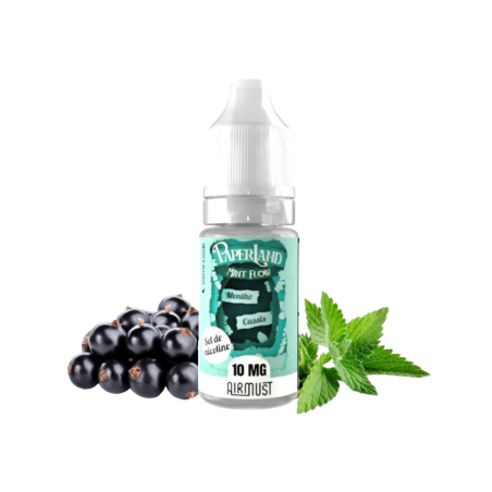 Mint Flow Paperland Airmust 10ml E-liquide Menthe Cassis | LPVAP