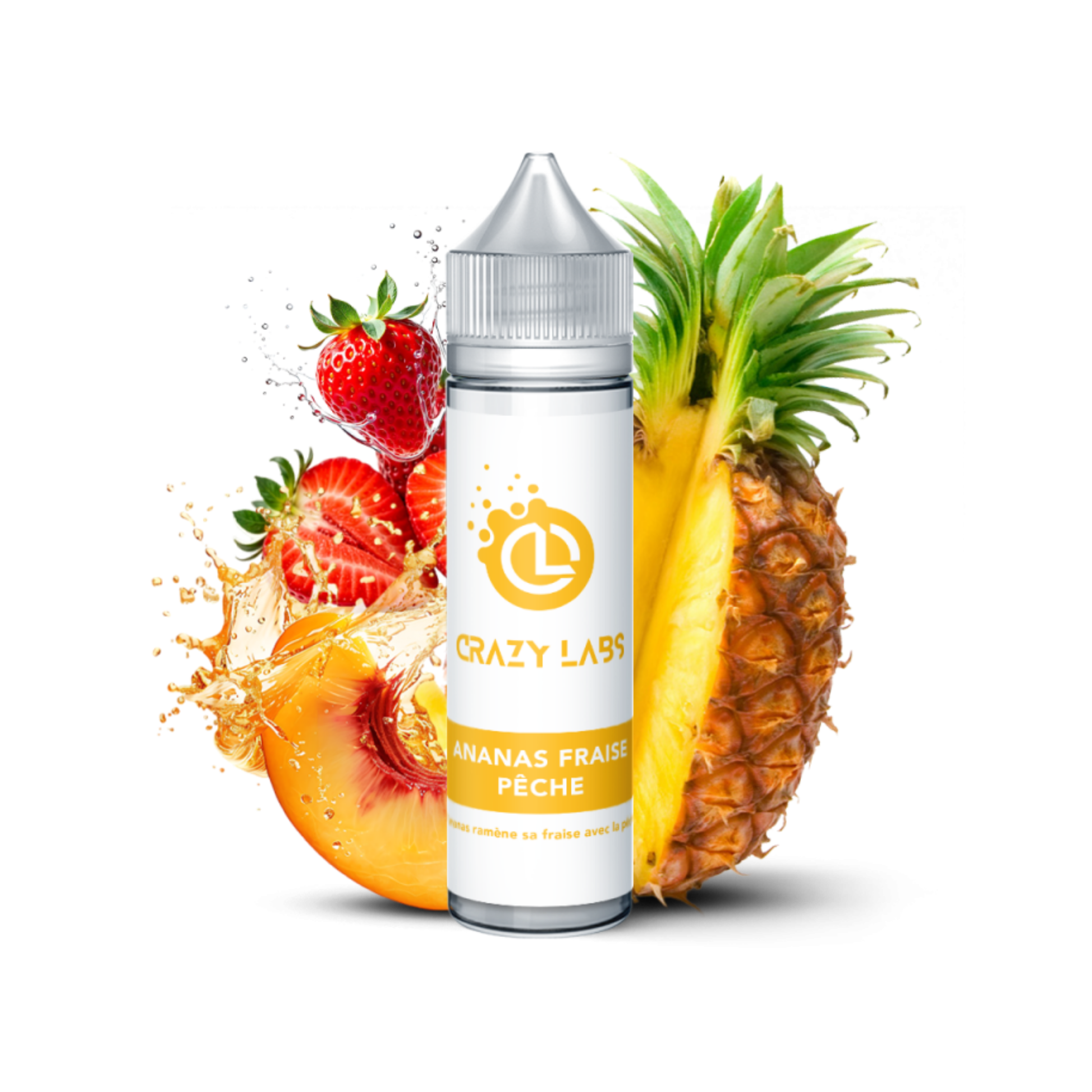 Ananas Fraise Pêche Crazy Labs 50ml