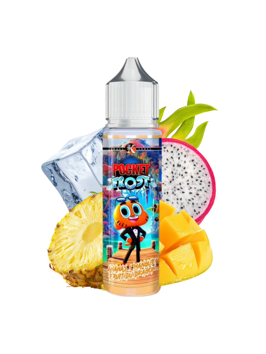 Ananas Mangue Fruit du Dragon Knoks Pocket Frost 50ml