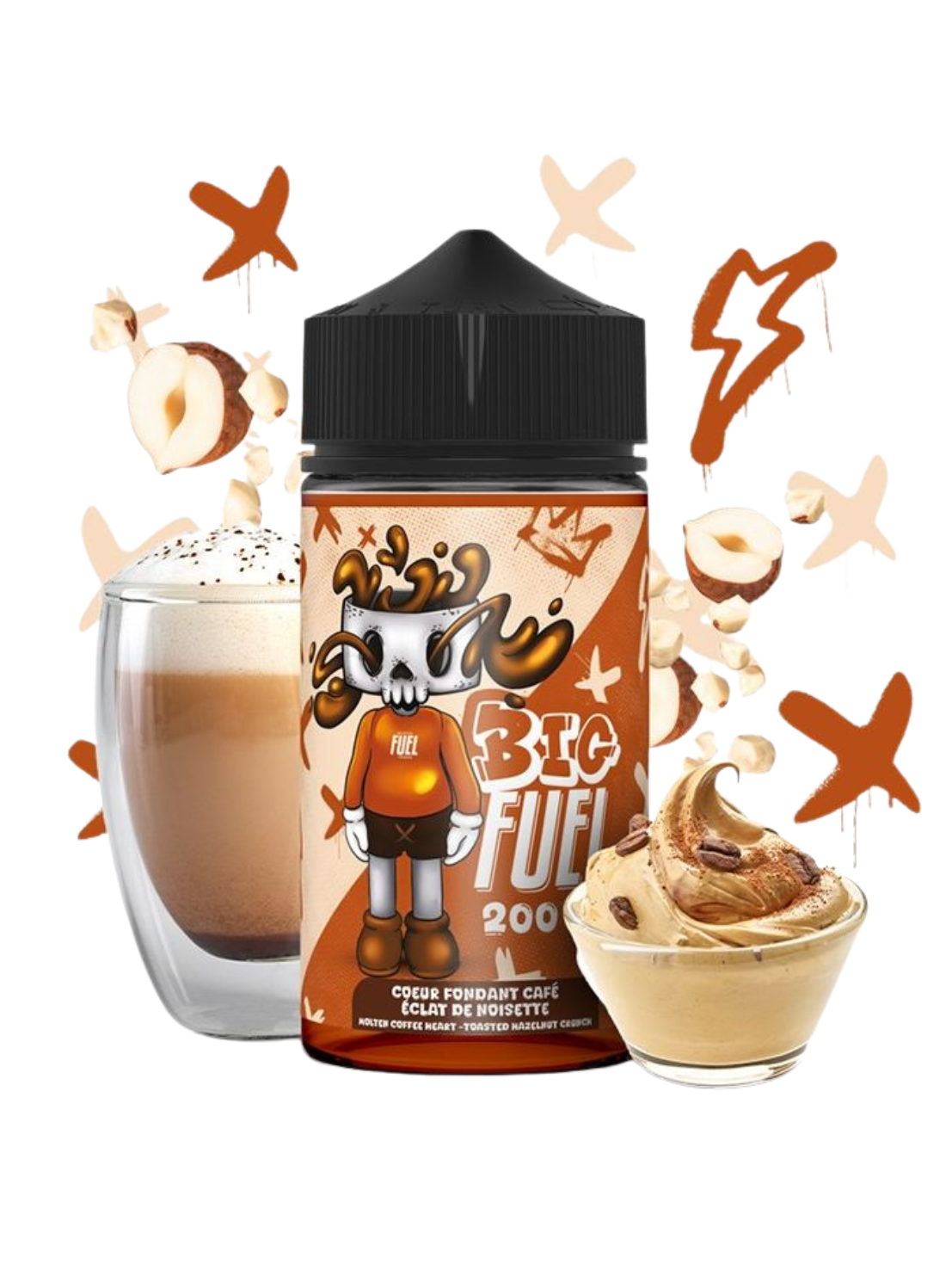 Coeur Fondant Café Éclat de Noisette BIG FUEL 200ml
