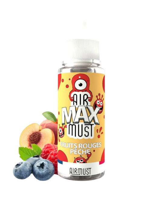 Fruits Rouges Pêche Airmust Max 100ml Lpvap.com Lpvap.com