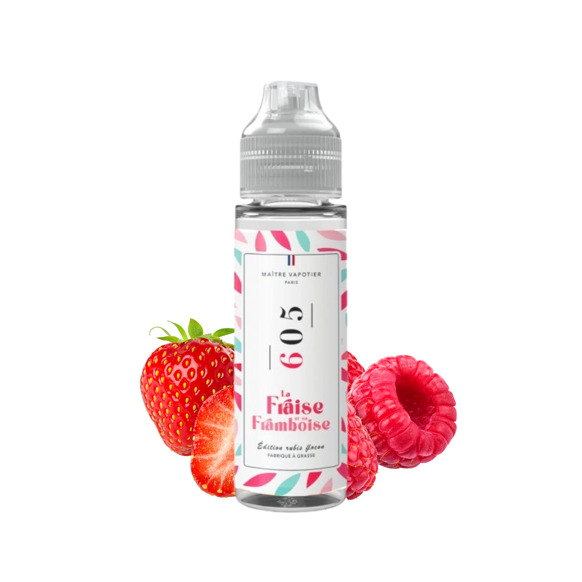 N°605 La Fraise et sa Framboise Maître Vapotier 50ml