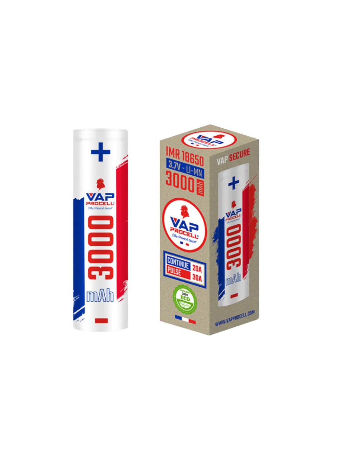 Accu IMR 18650 Power 3000mAh Vap Procell - Lpvap.com