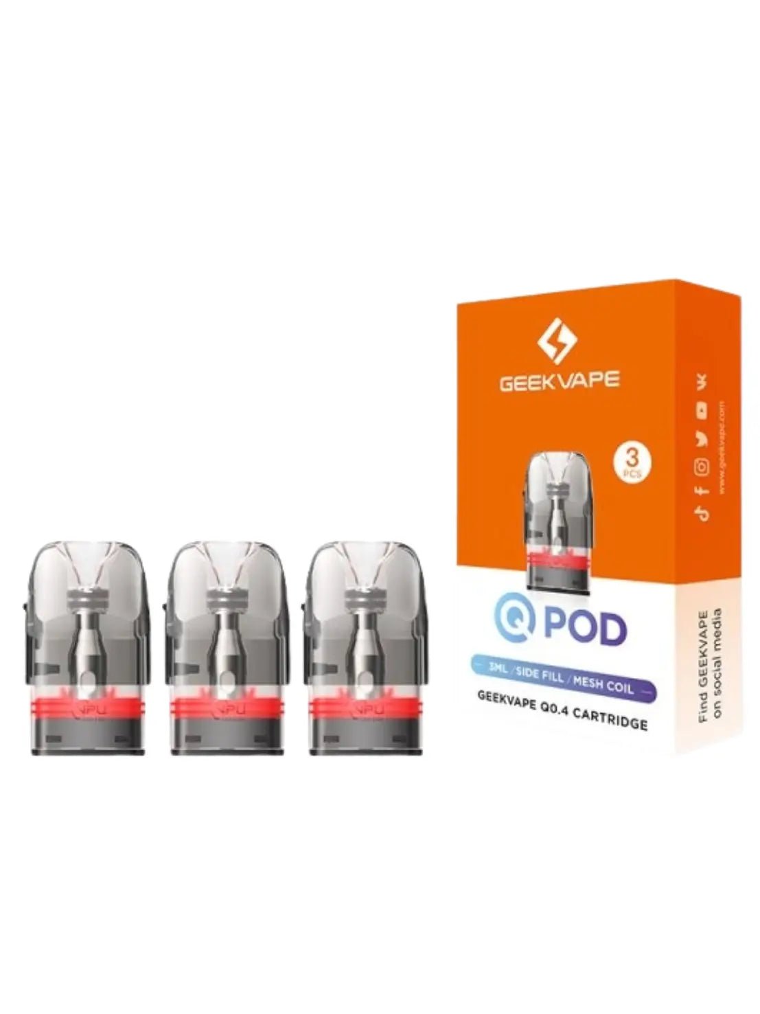 Cartouches Q Series (3pcs) - Geekvape - Lpvap.com