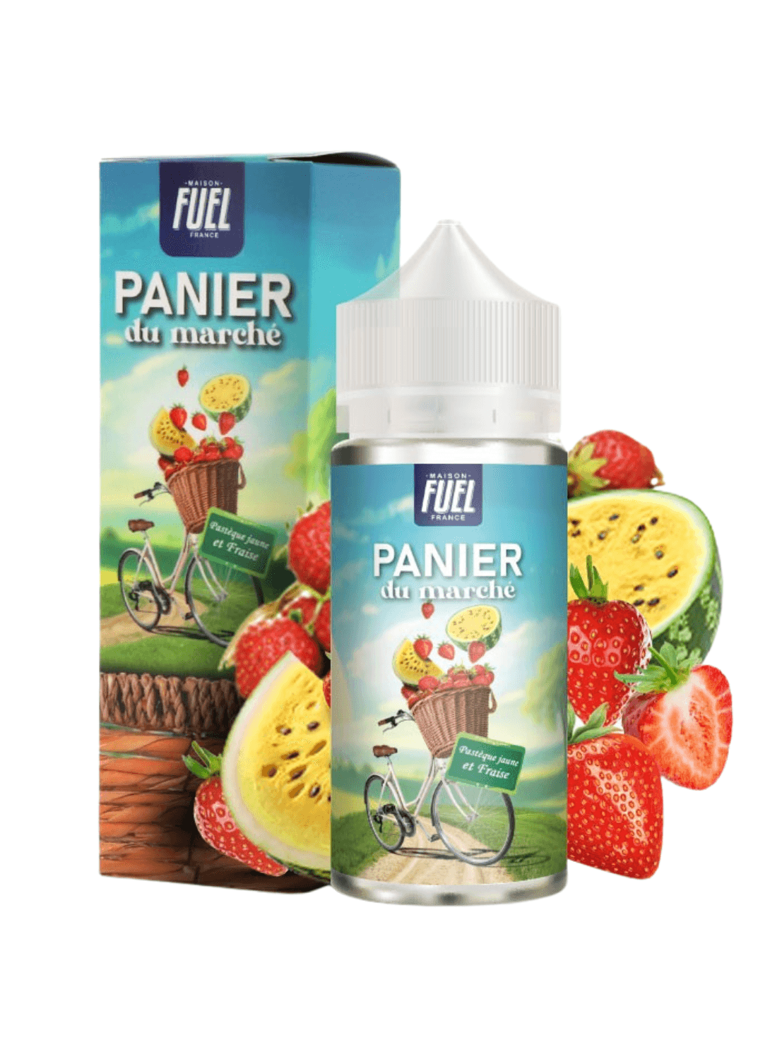 Fraise Pastèque jaune - Panier du marché 100ml - Lpvap.com