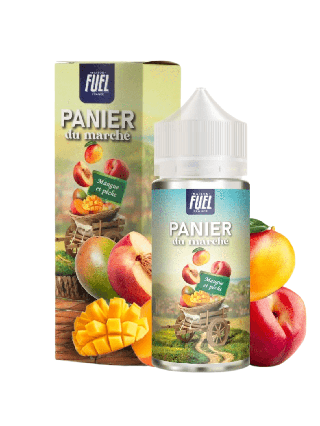 Mangue Pêche - Panier du marché 100ml - Lpvap.com