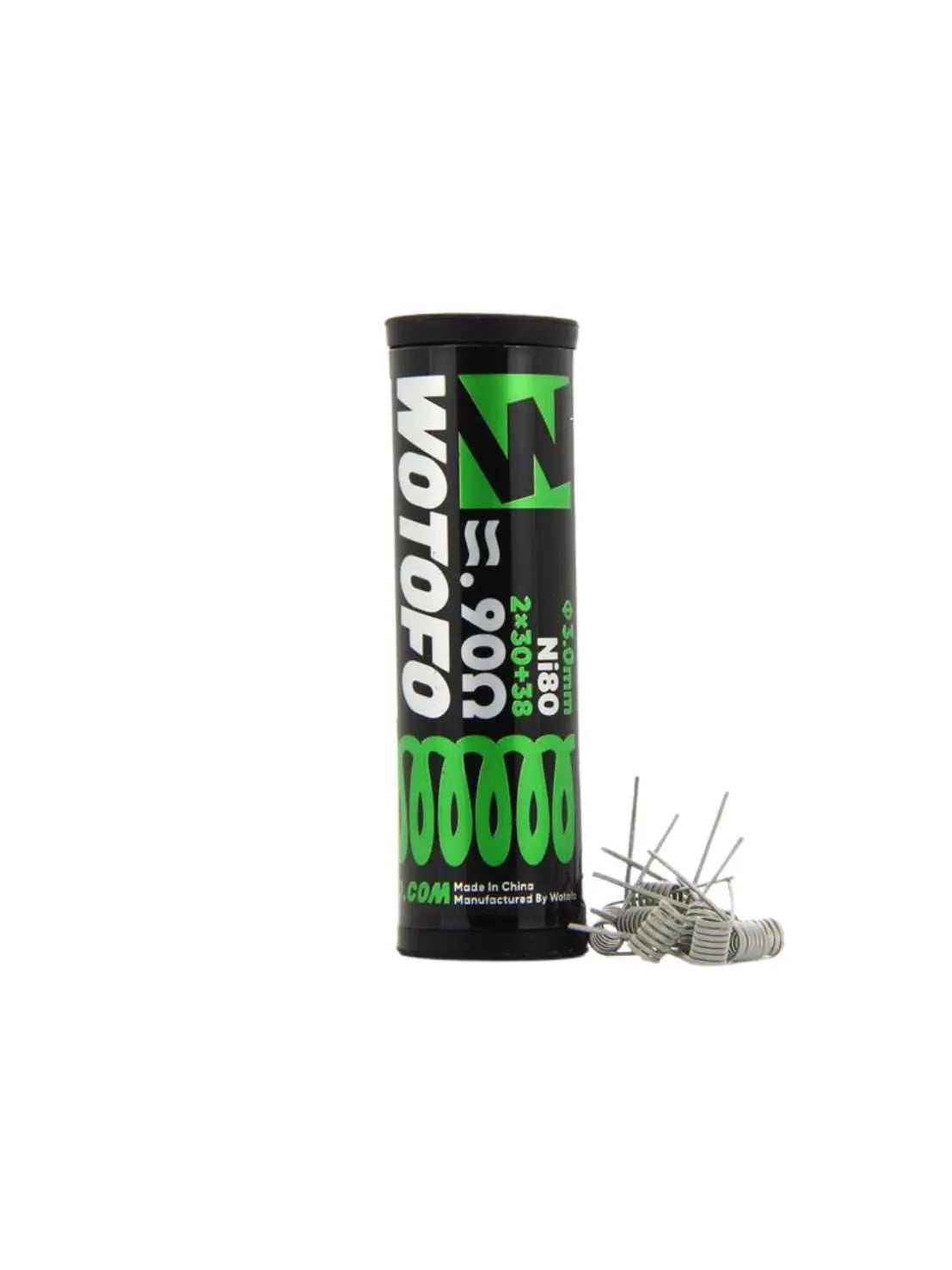 Pack de 10 coils Dual Core Fused Clapton NI 80 30*2+38 0.9ohm Wotofo - Lpvap.com