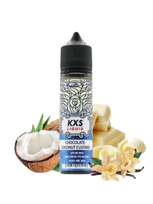 Chocolate Coconut Custard - KXS Liquid 50ml Lpvap.com Lpvap.com