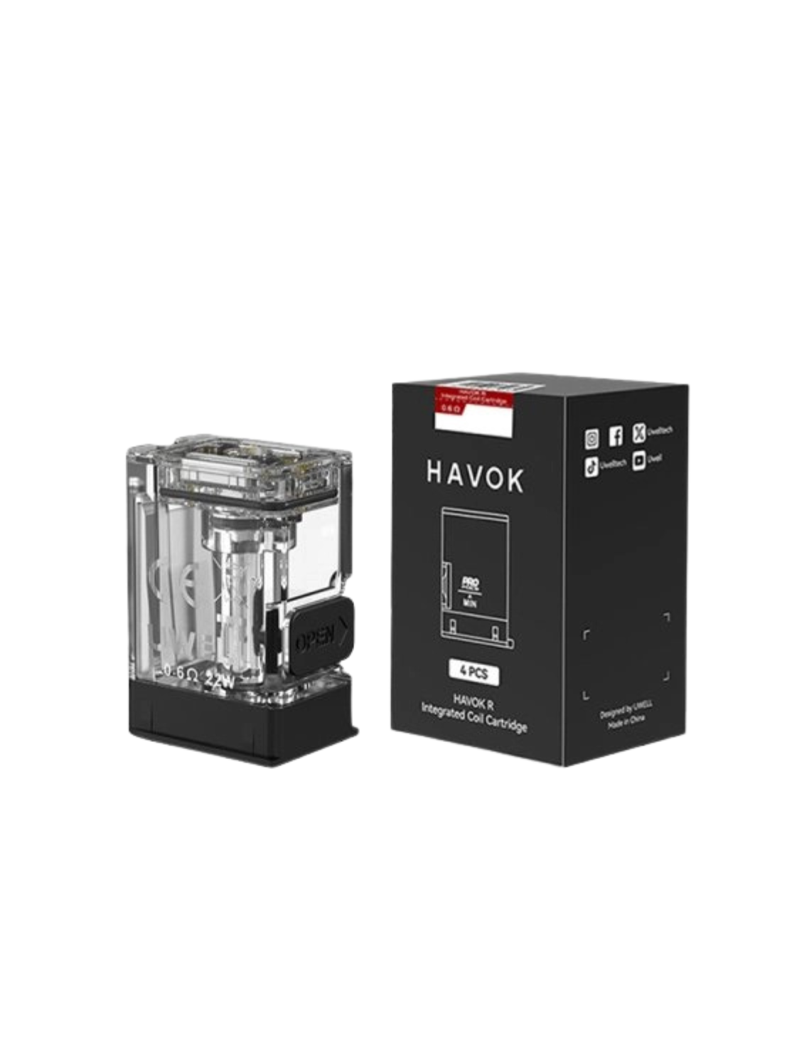 Cartouches Havok R 0.6Ω (4pcs)