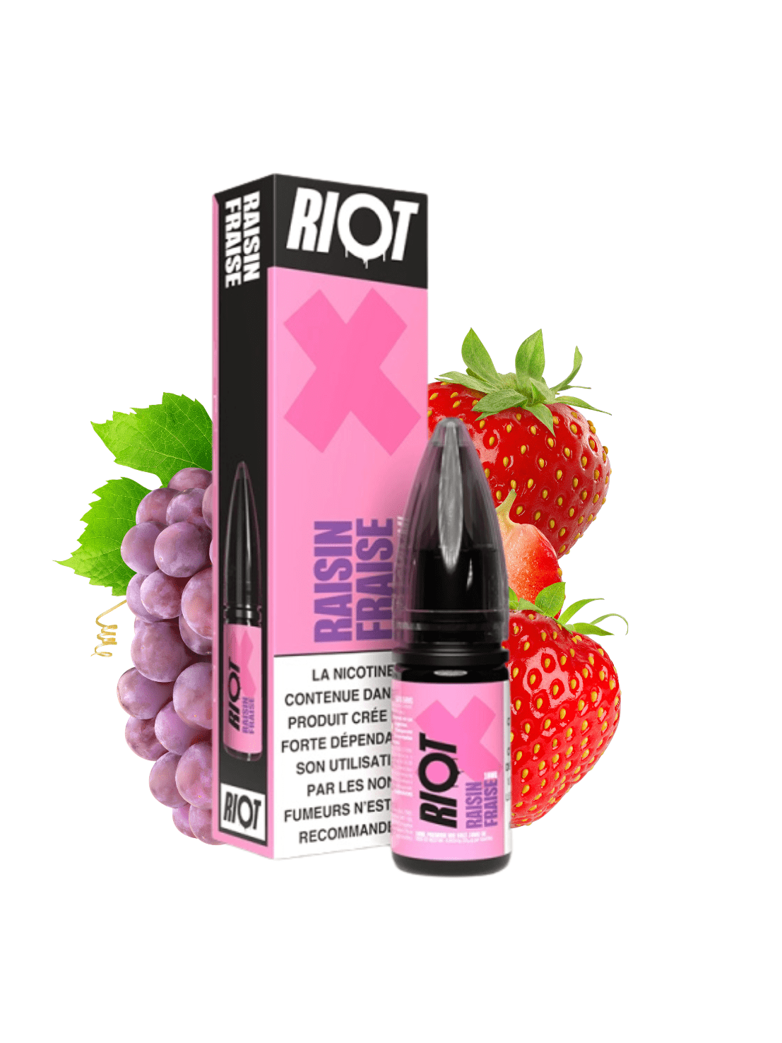 Raisin Fraise Riot Salt - Lpvap.com