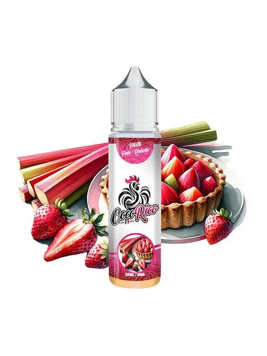 Tartelette rhubarbe fraise - Cocorico 50ml - Lpvap.com
